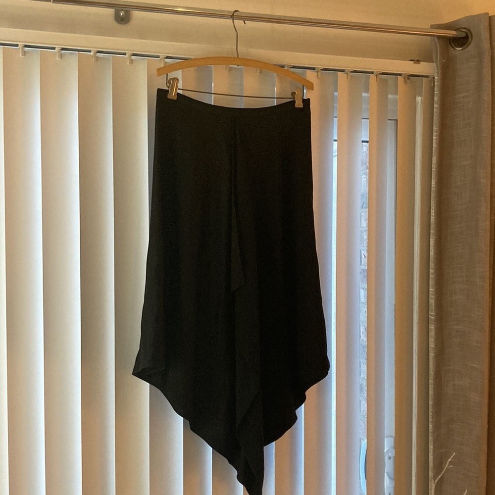 BCBG MaxAzria black asymmetrical skirt, Small/Petite/Tall - Picture 2 of 8
